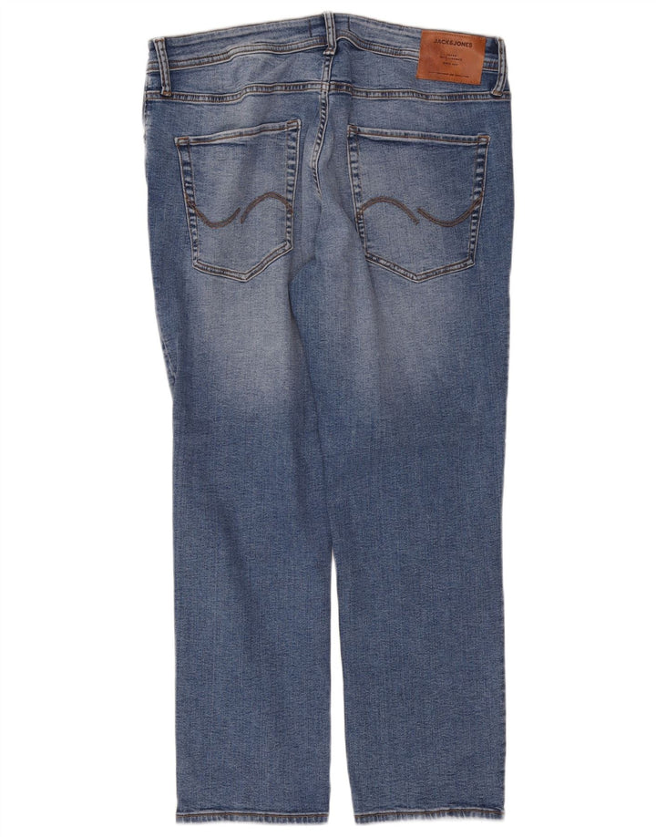 Jack & Jones Herren Tim Straight Jeans W36 L30 Blaue Baumwolle