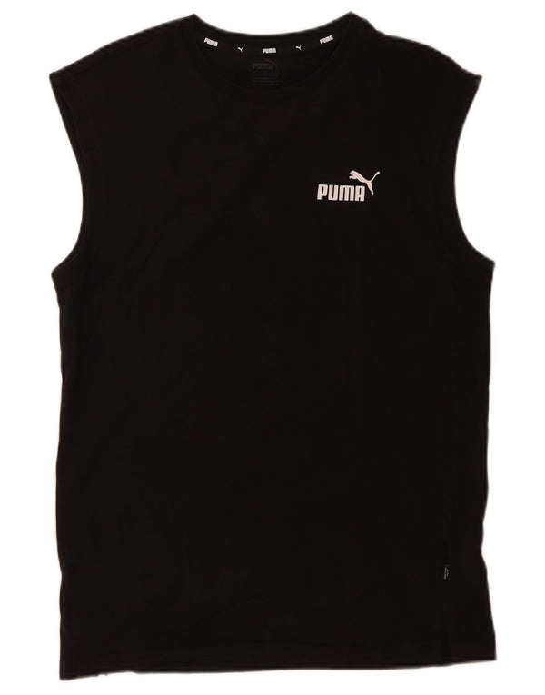 Puma Herren Weste Top Small Schwarz Baumwolle