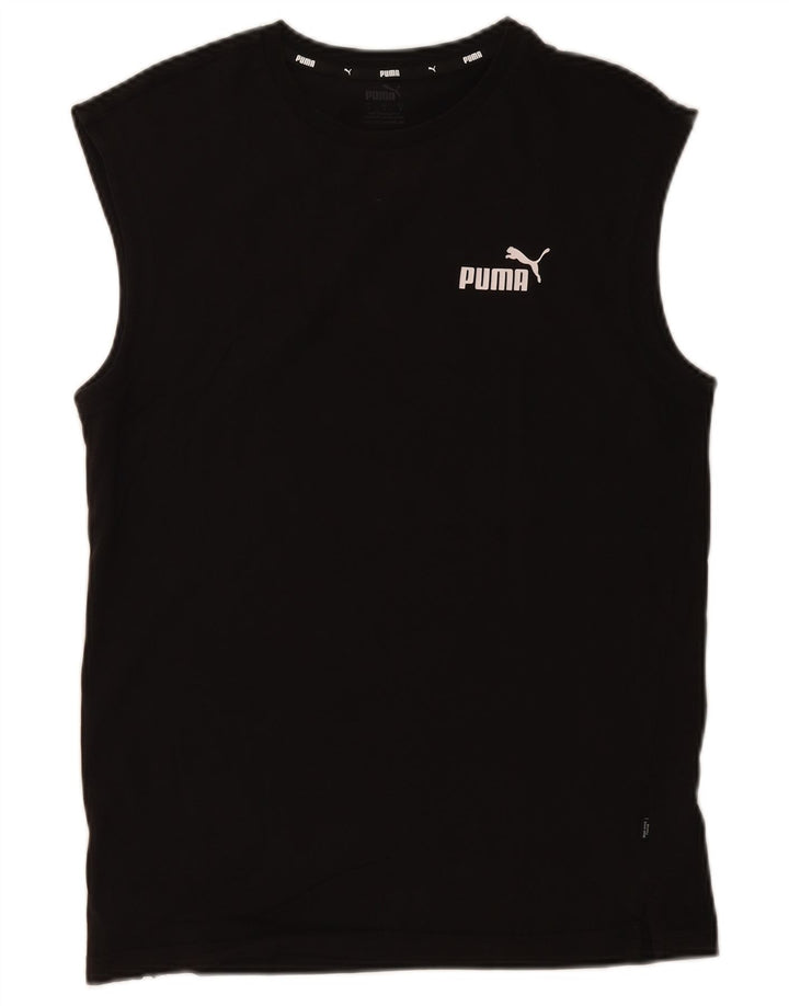 Puma Herren Weste Top Small Schwarz Baumwolle