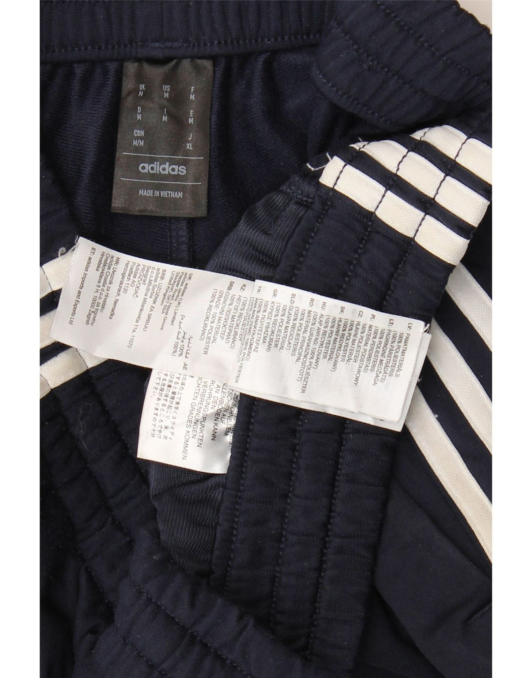 Adidas Herren-Trainingshose, Joggers, mittleres Marineblau, Polyester