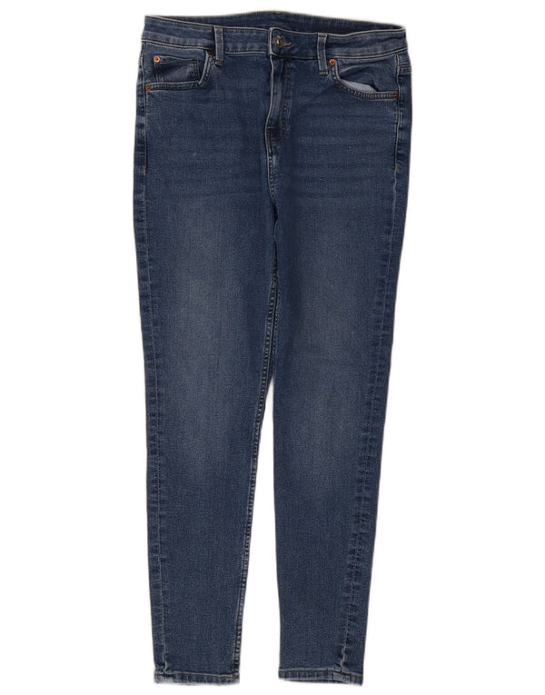 Marks & Spencer Damen Slim Jeans UK 14 Medium W30 L26 Blaue Baumwolle