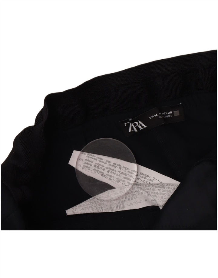 Zara Slim Chino-Hose für Damen, Größe M, W30, L28, Schwarz, Baumwolle