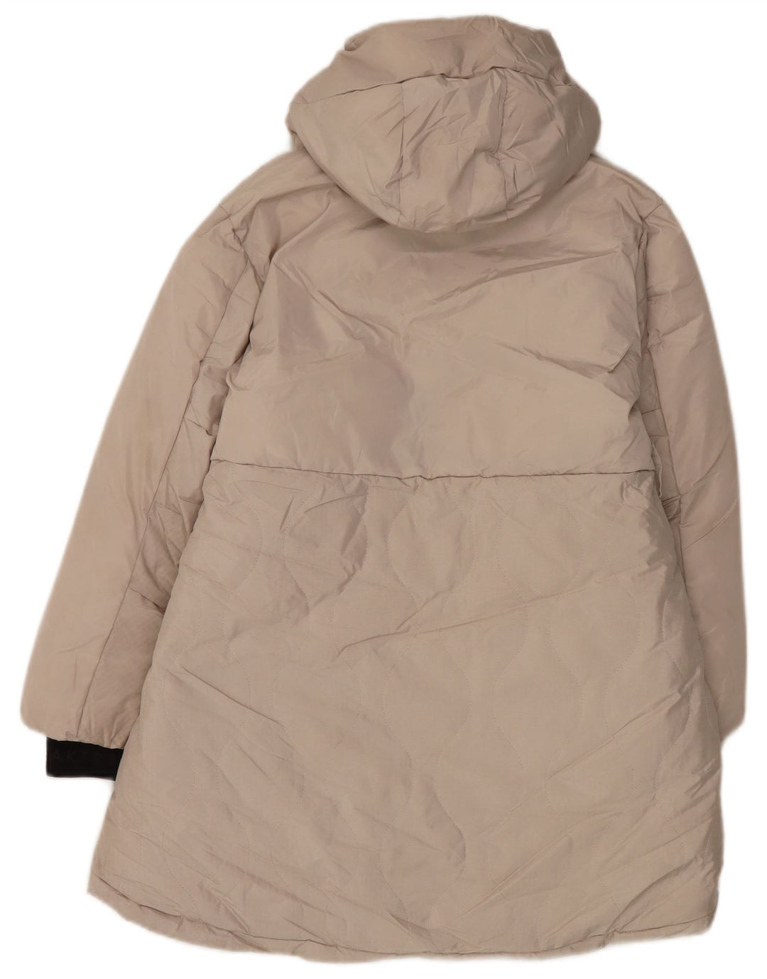 Ted Baker Wattierter Mantel mit grafischer Kapuze für Mädchen, 9–10 Jahre, Beige, Polyester