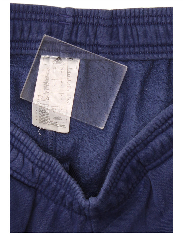 ADIDAS Herren-Trainingshose, Jogginghose, groß, marineblau, Baumwolle