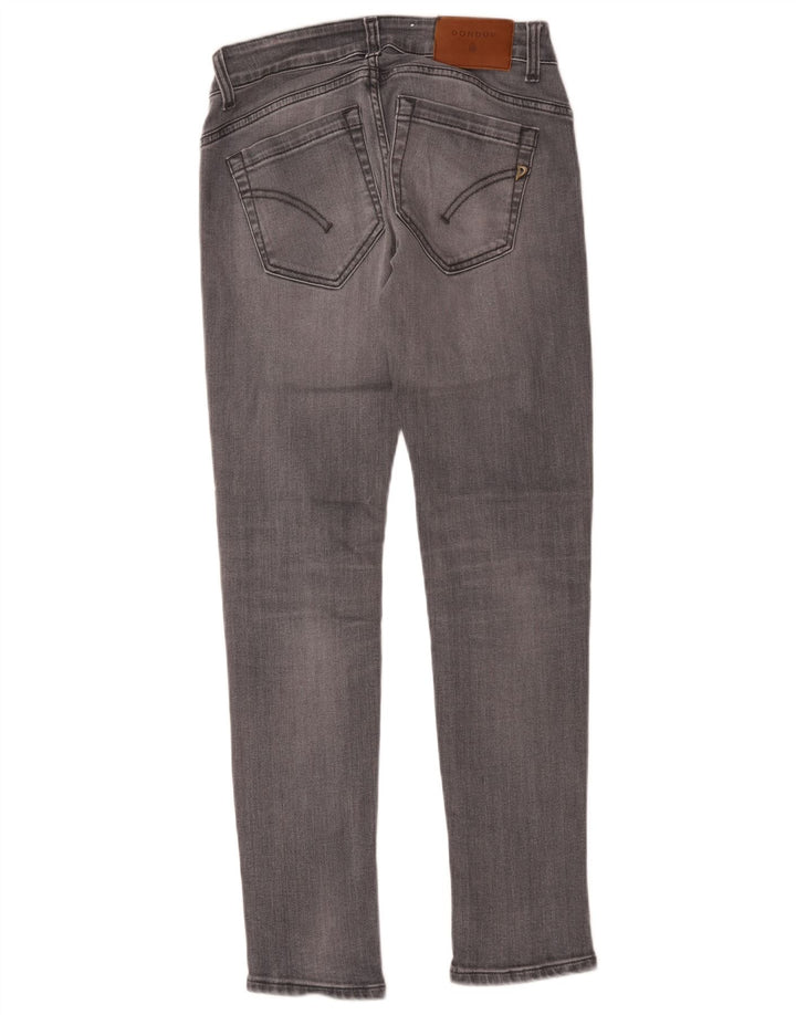 Dondup Damen Slim Jeans W28 L29 Graue Baumwolle