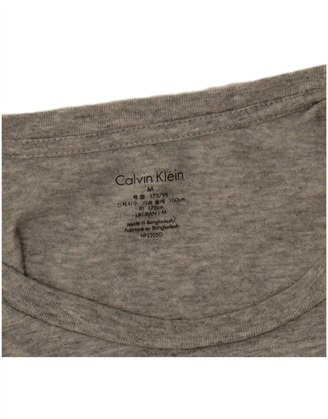 CALVIN KLEIN Herren T-Shirt Top Mittelgrau