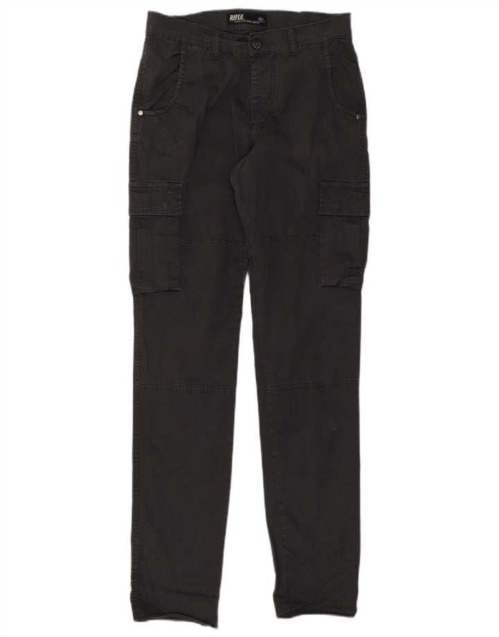 Rifle Slim Cargo-Hose für Herren, W32, L33, graue Baumwolle