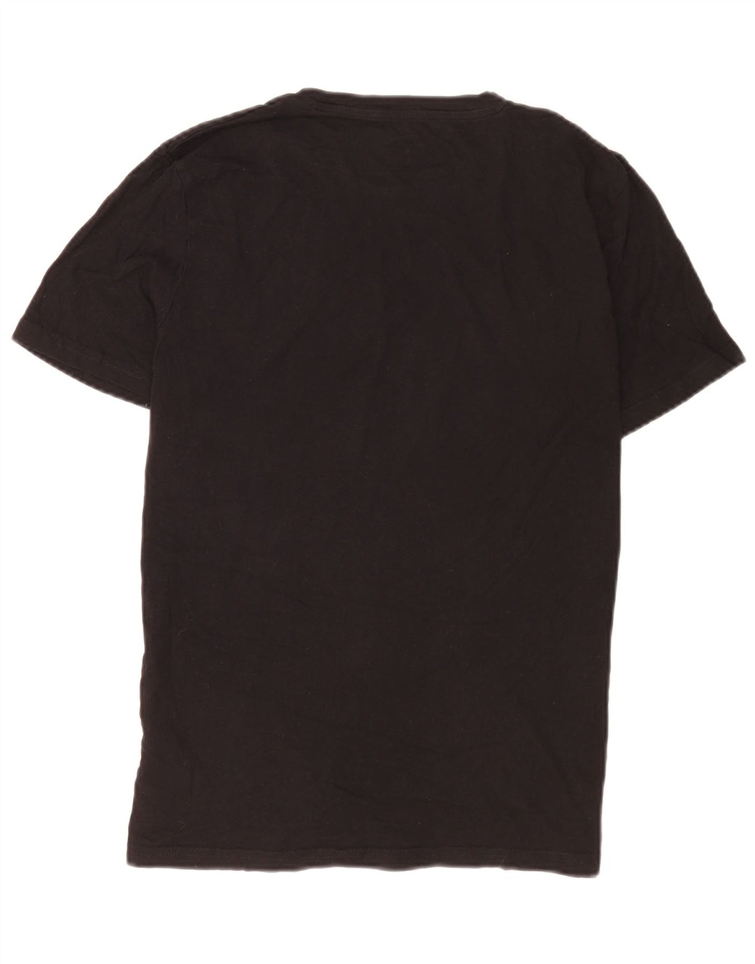 Jack & Jones Herren Grafik-T-Shirt-Oberteil aus mittelschwarzer Baumwolle