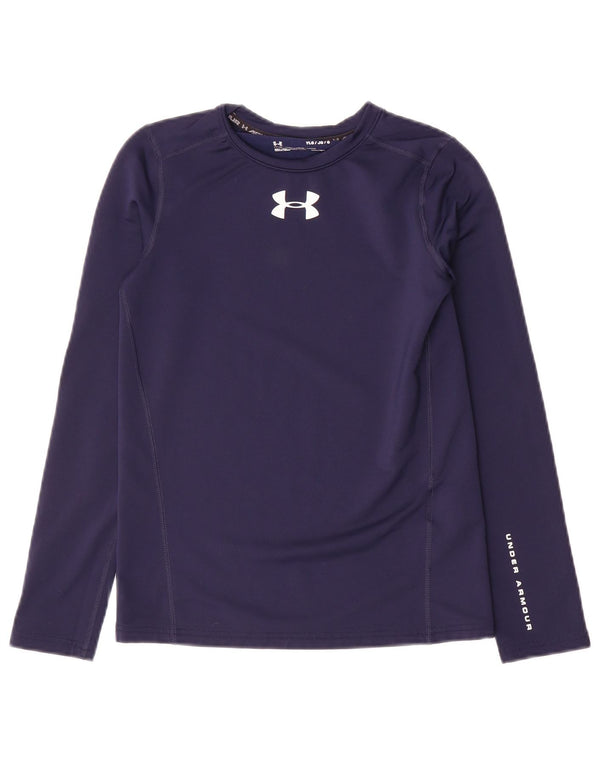 Under Armour Langarmshirt mit Grafik für Jungen, 11–12 Jahre, Größe L, Marineblau