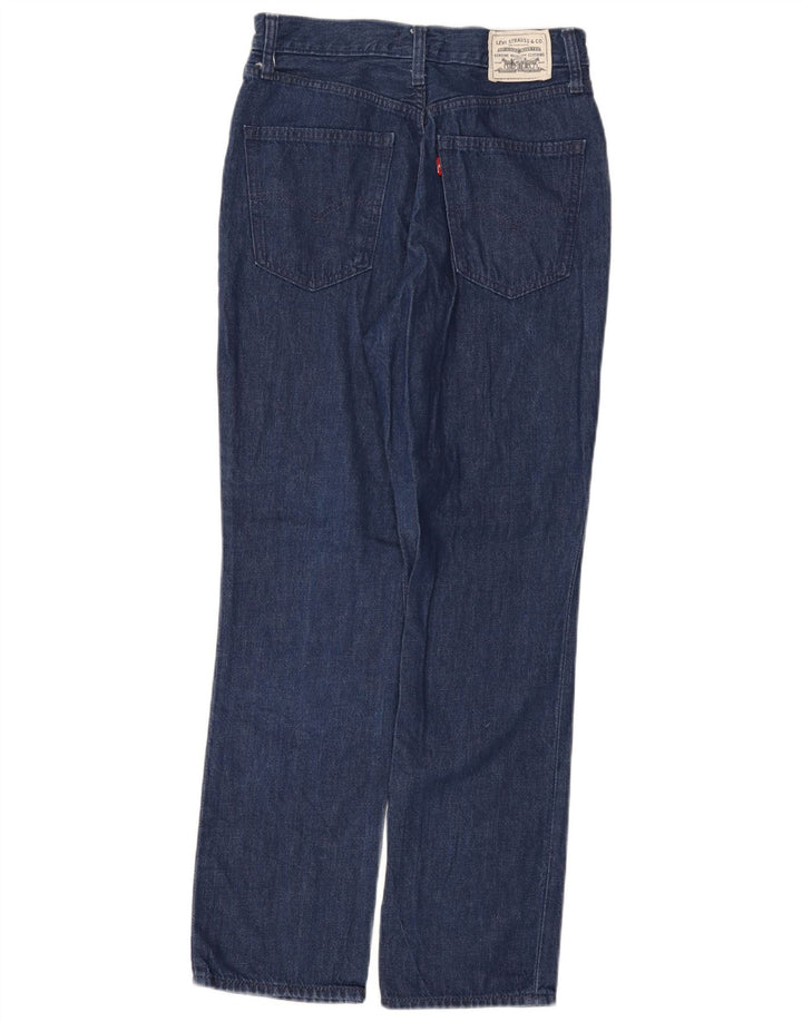 Levi's Damen Straight Jeans W27 L29 Marineblaue Baumwolle