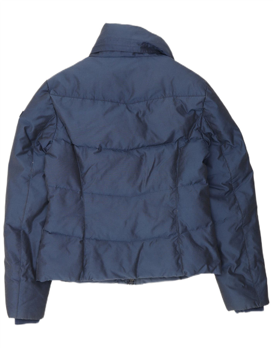Woolrich Damen Wattierte Jacke UK 16 Large Marineblau Baumwolle
