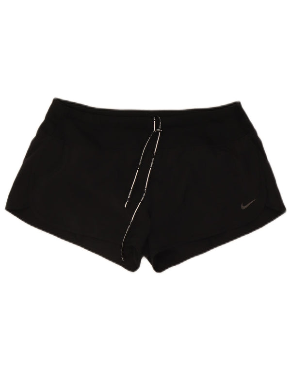 Nike Damen Dri Fit Sport Shorts UK 14 Medium Schwarz