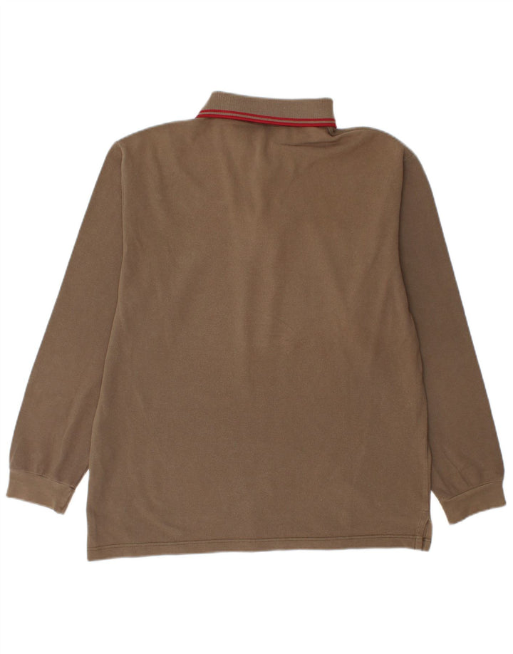 Fred Perry Herren-Langarm-Poloshirt aus mittelbeiger Baumwolle