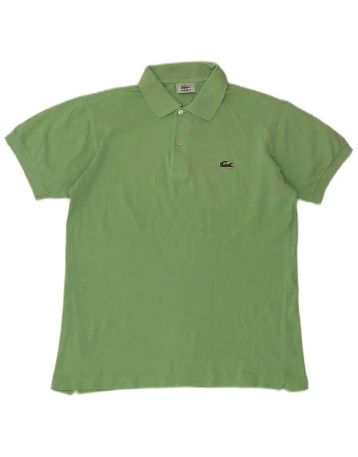 LACOSTE Herren-Poloshirt, Größe 3, klein, grüne Baumwolle