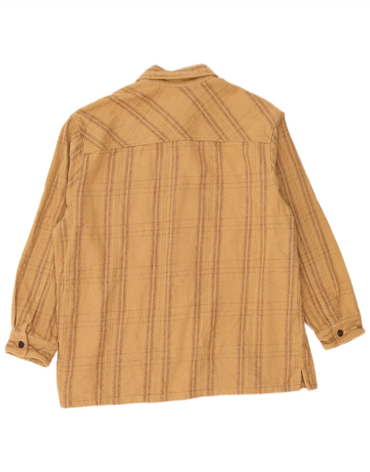 Zara Herren Flanellhemd XL Beige kariert