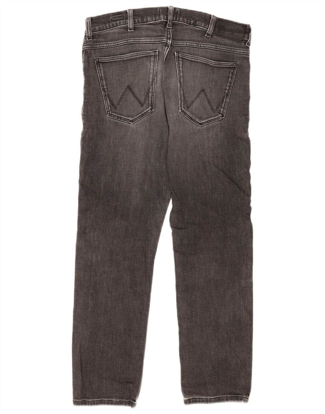 Wrangler Herren Larston Slim Jeans W32 L28 Graue Baumwolle