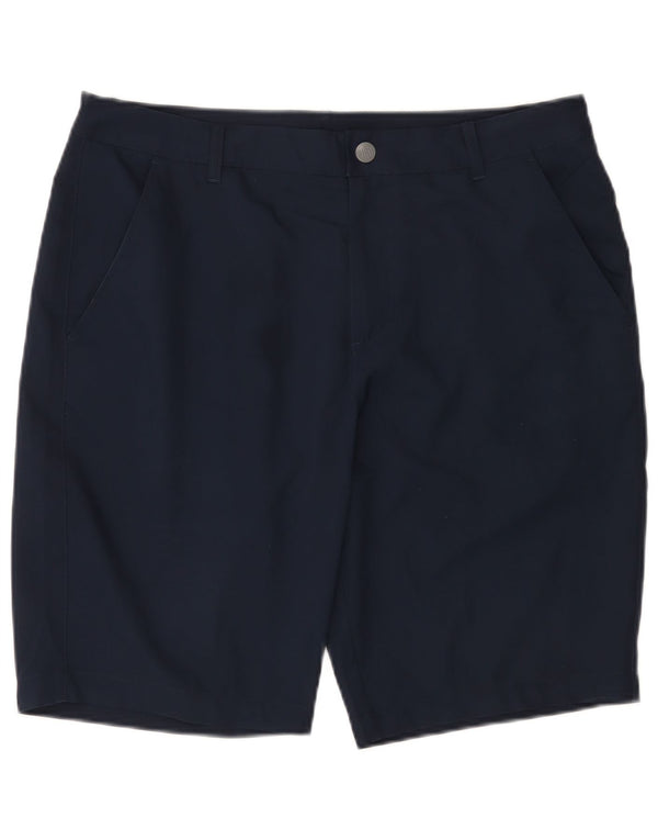 Puma Herren Chino Shorts W34 Large Marineblau Polyester