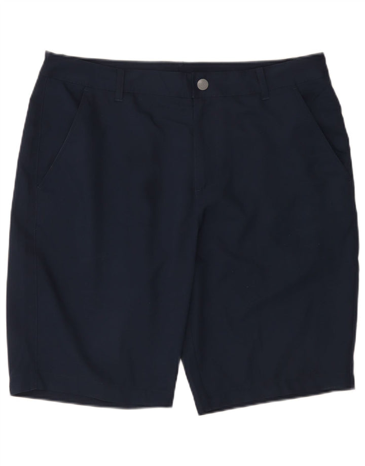 Puma Herren Chino Shorts W34 Large Marineblau Polyester
