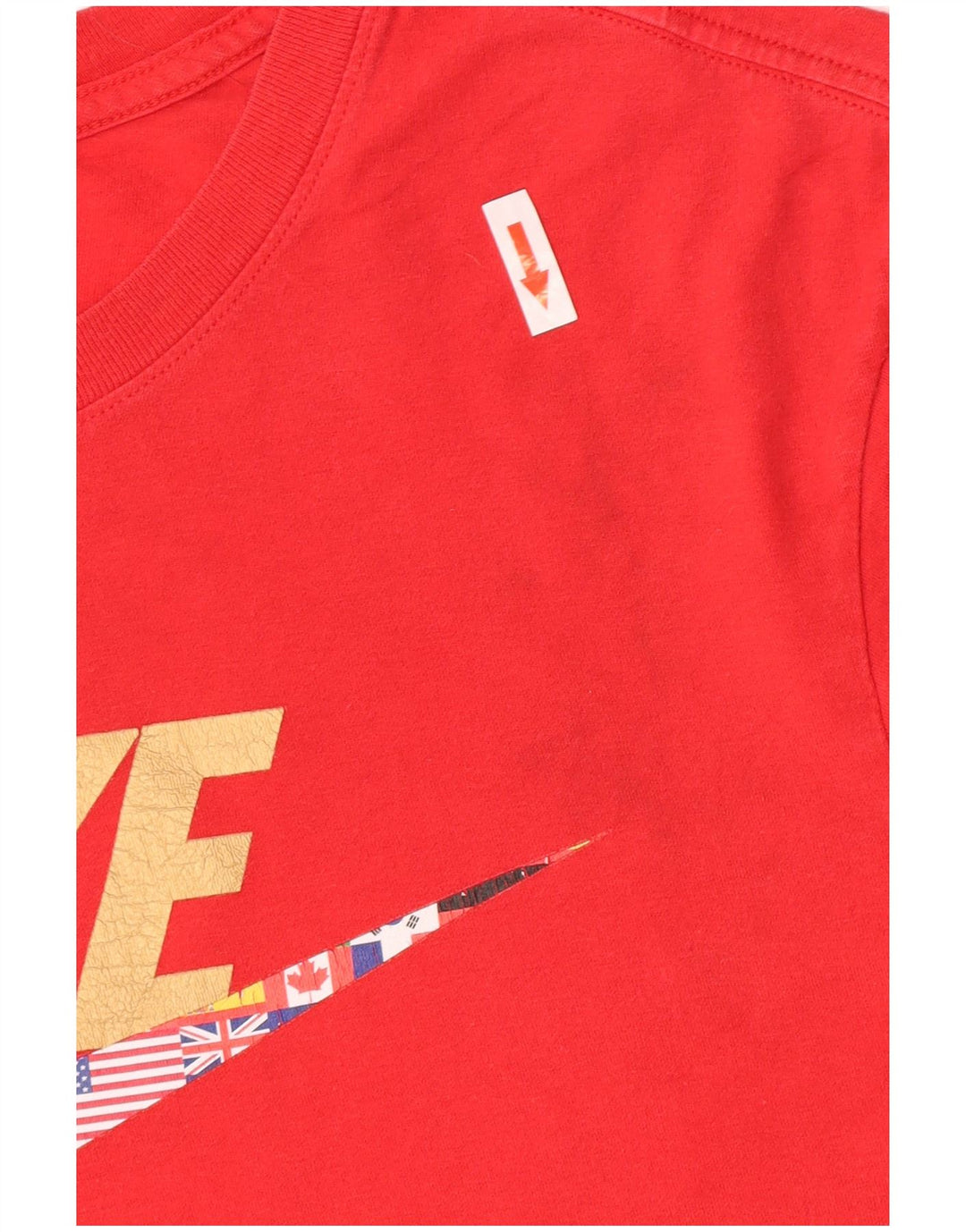 Nike Herren-T-Shirt mit Grafik, mittelrote Baumwolle