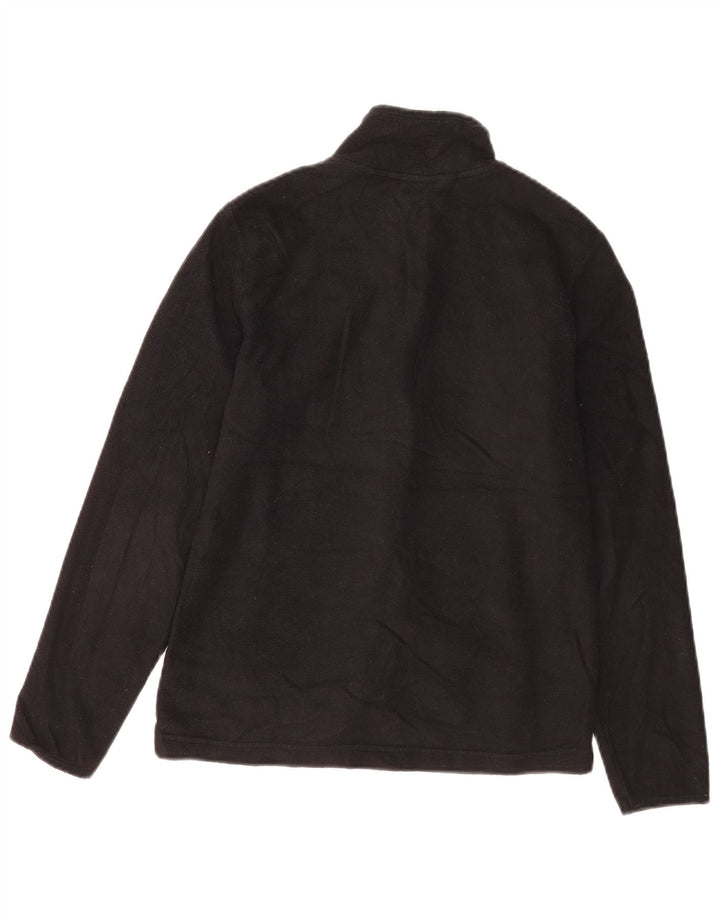 Marks & Spencer Damen-Fleecejacke in Übergröße, UK 10, Größe S, Schwarz, Polyester