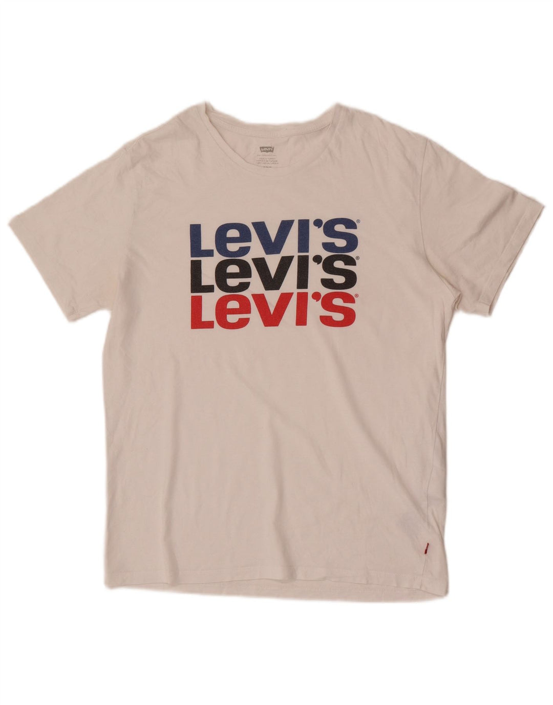 LEVI'S Herren-T-Shirt mit Grafik, mittelweiße Baumwolle