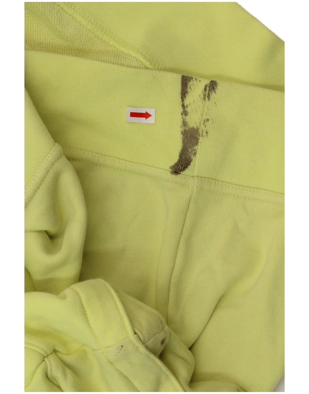 ADIDAS Damen Übergroßer Kurzarm-Kapuzenpullover UK 28/30 3XL Gelb