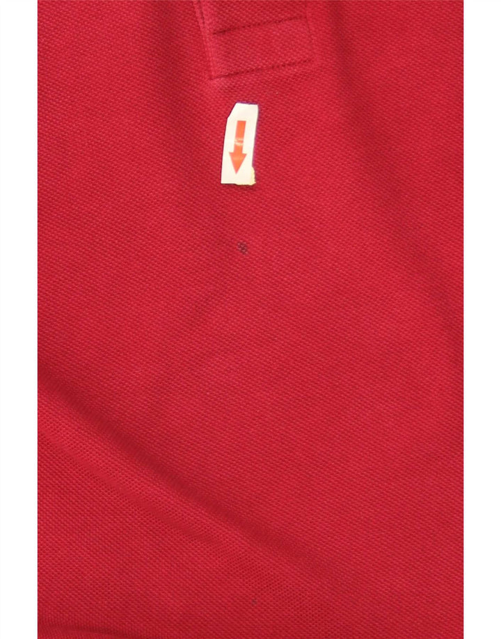 Lacoste Herren-Poloshirt, Größe 6 XL, rote Baumwolle