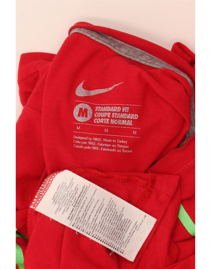 Nike Herren-T-Shirt mit Standard-Passform, mittelrot, Baumwolle