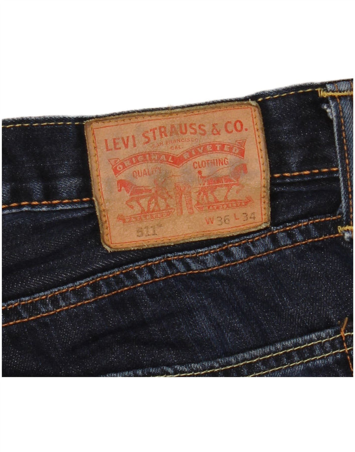 LEVI'S Herren 511 Slim Jeans W36 L29 Marineblau