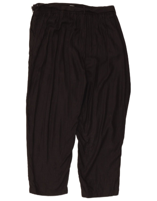 Marks & Spencer Damen Autograph verkürzte Hose UK 20 2XL W40 L25 Schwarz