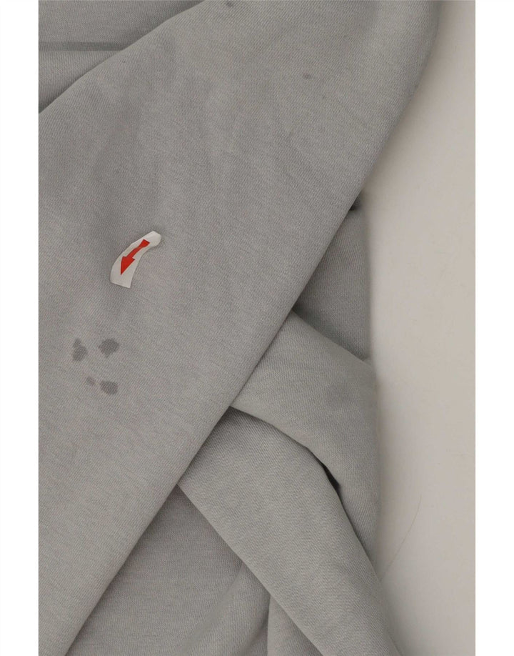 Nike Herren-Sweatshirt mit Grafik, groß, graue Farbblock-Baumwolle