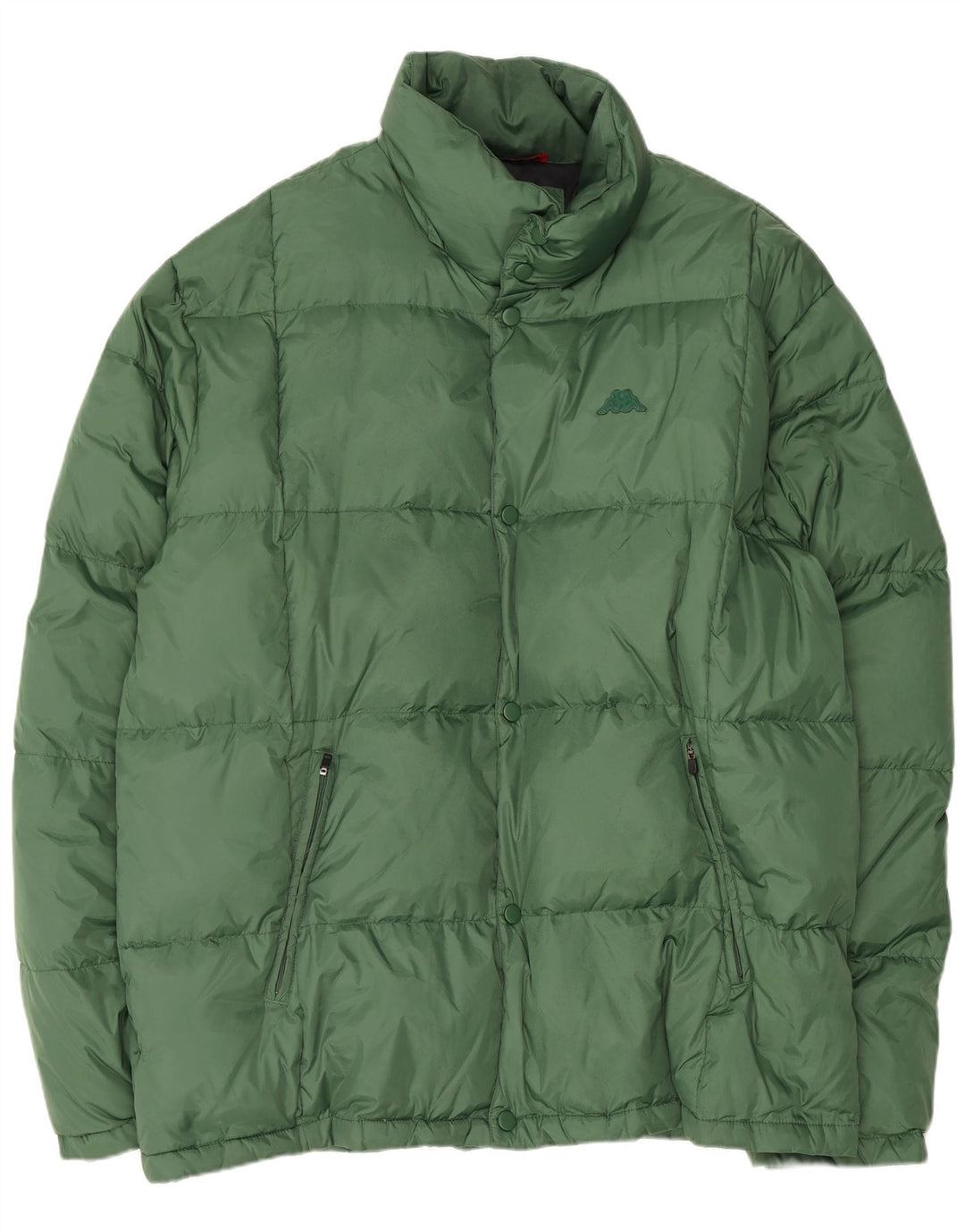 Kappa Herren Wattierte Jacke UK 46 3XL Grün Polyamid