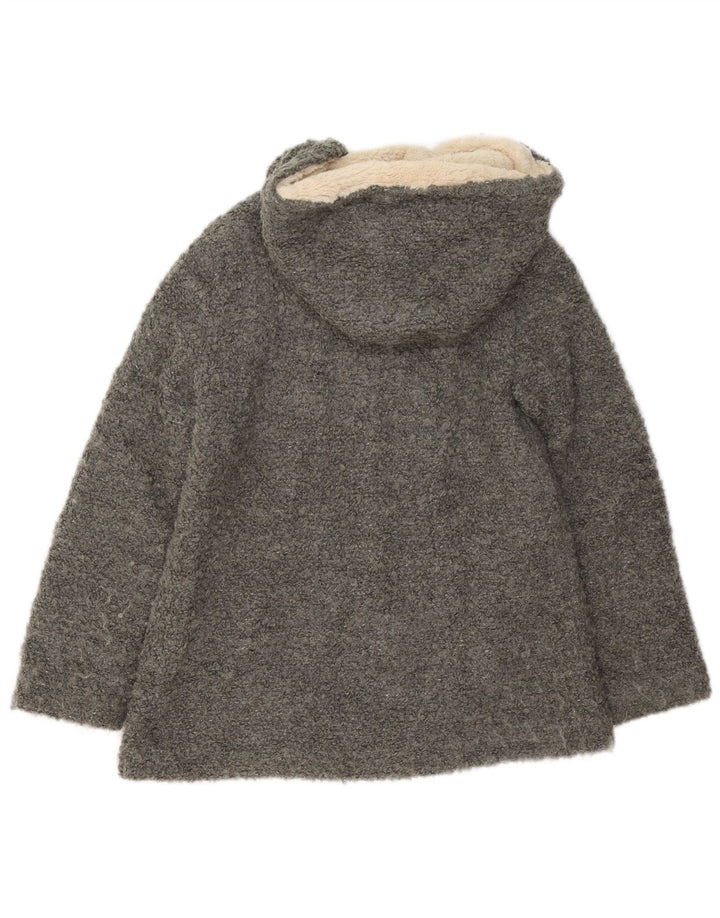 Zara Damen-Bomberjacke mit Kapuze, übergroß, Gr. 6, XS, grau, Polyester