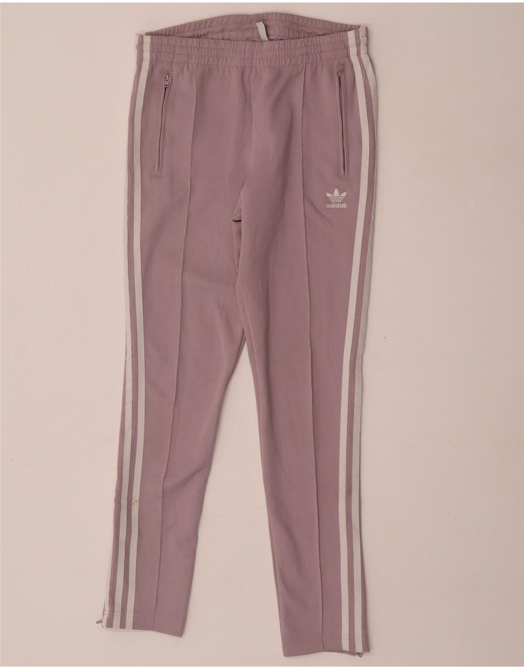 Adidas Damen Trainingshose UK 8 Small Lila Polyester