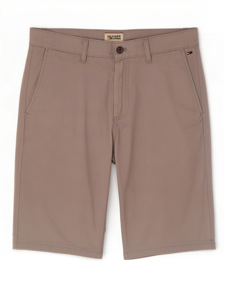 Tommy Hilfiger Herren Chinoshorts W31 mittelgraue Baumwolle