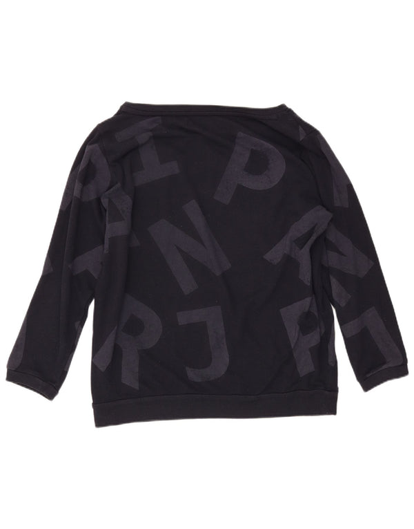 NAPAPIJRI Damen Grafik-Sweatshirt-Pullover UK 14 Large Marineblau