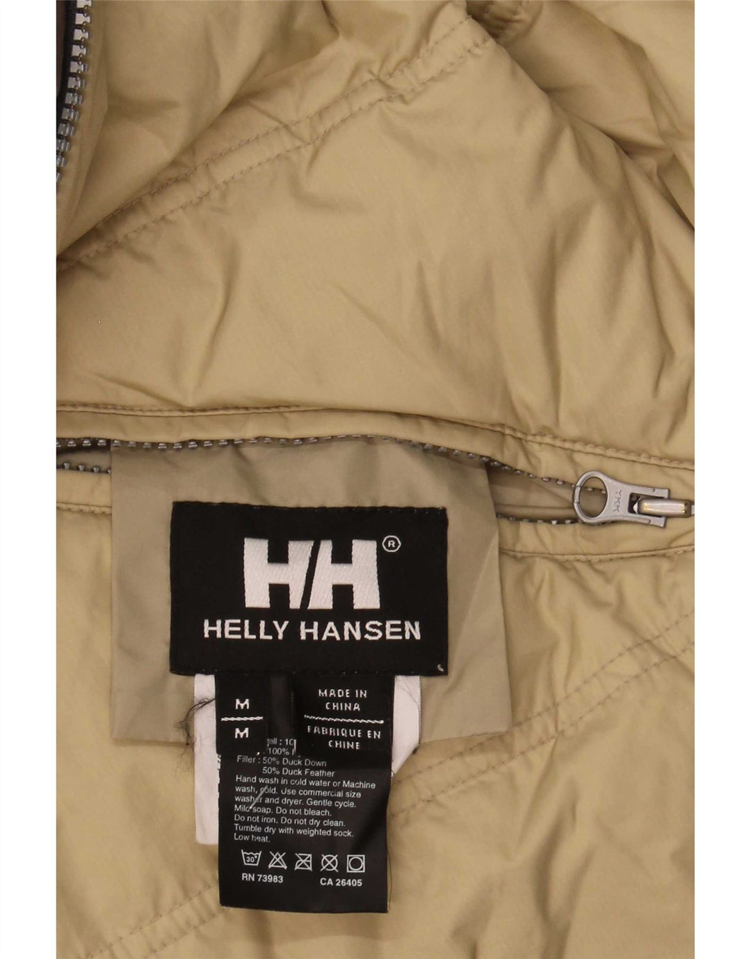 Helly Hansen Herren Reversible Wattierte Jacke UK 38 Mittelbraunes Nylon