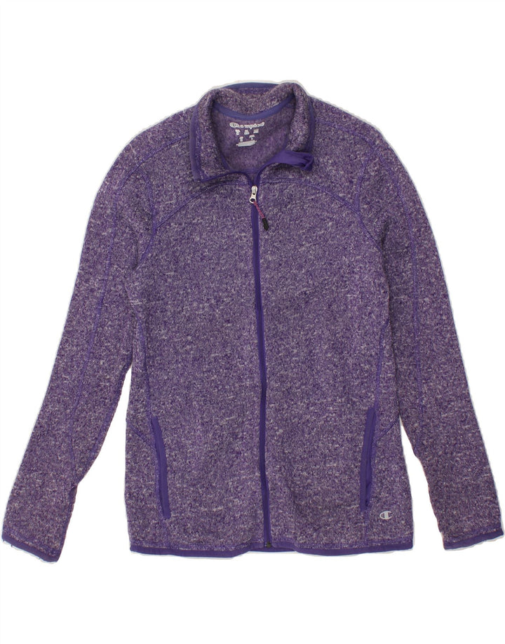 CHAMPION Womens Tracksuit Top Jacket UK 12 Medium Purple Polyester Vintage Champion and Second-Hand Champion from Messina Hembry 