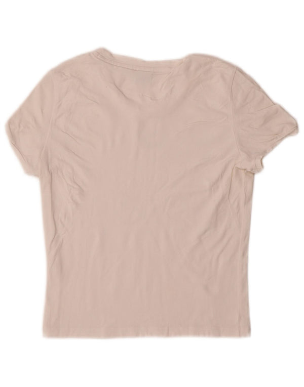 Puma Damen Crop Graphic T-Shirt Top UK 8 Small Weiß