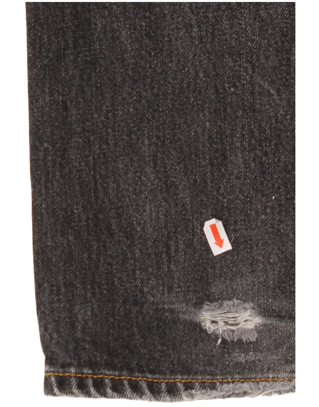 LEVI'S Herren 501 Straight Jeans W32 L32 Schwarze Baumwolle