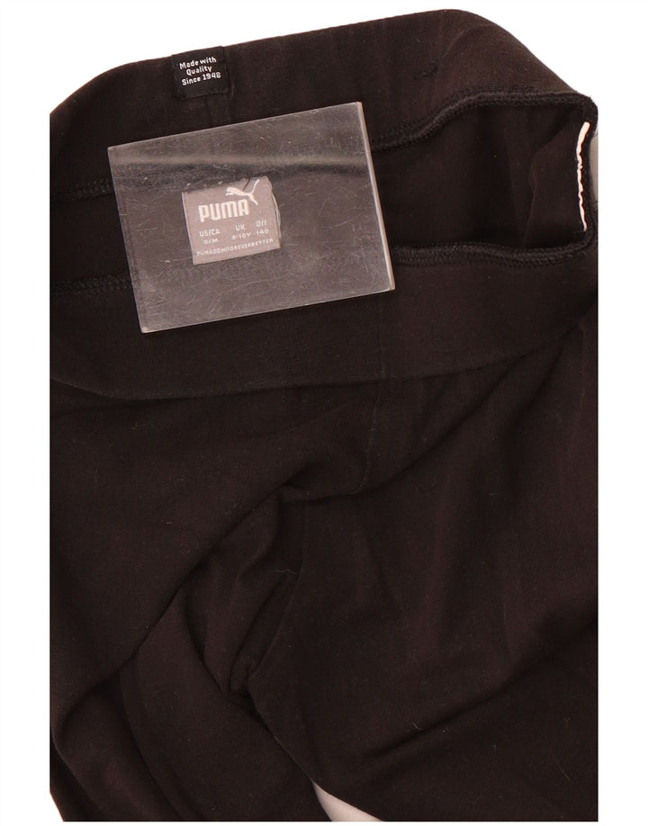 Puma Mädchen-Leggings mit Grafik, 9–10 Jahre, Schwarz