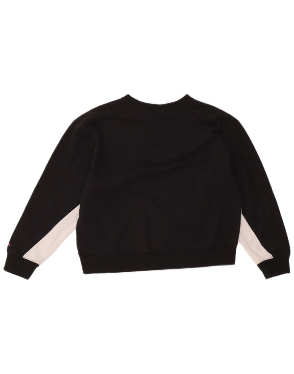 Jordan Mädchen-Sweatshirt mit Grafik, 13–14 Jahre, XL, Schwarz, Farbblock