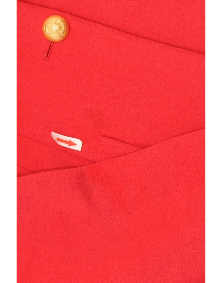 Laurel Damen-Blazerjacke mit 2 Knöpfen, EU 36, kleine rote Schurwolle