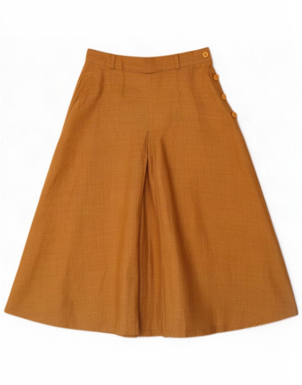Vintage Damen Culottes Capri-Hose W24 L16 Braun