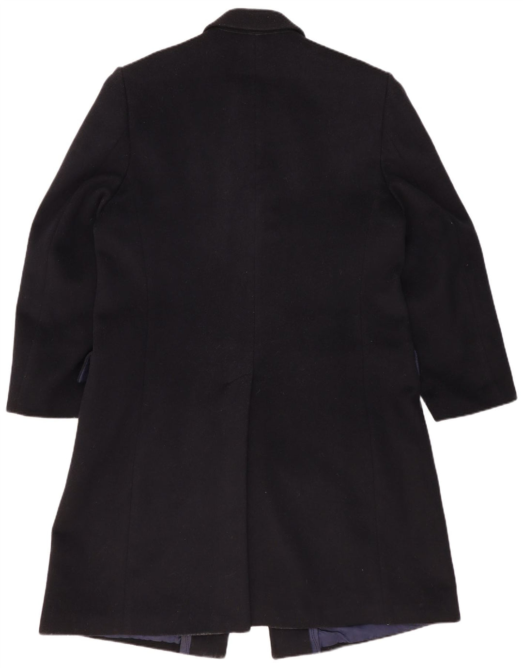 VINTAGE Herrenmantel UK 44 2XL Marineblaue Wolle