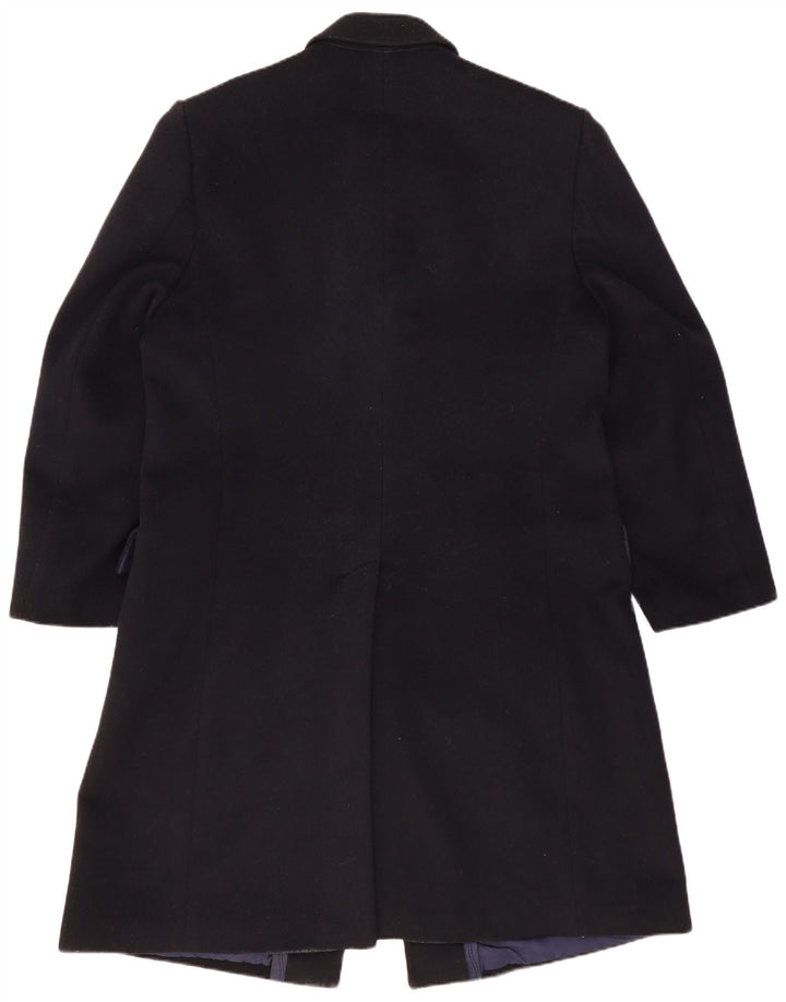 VINTAGE Herrenmantel UK 44 2XL Marineblaue Wolle