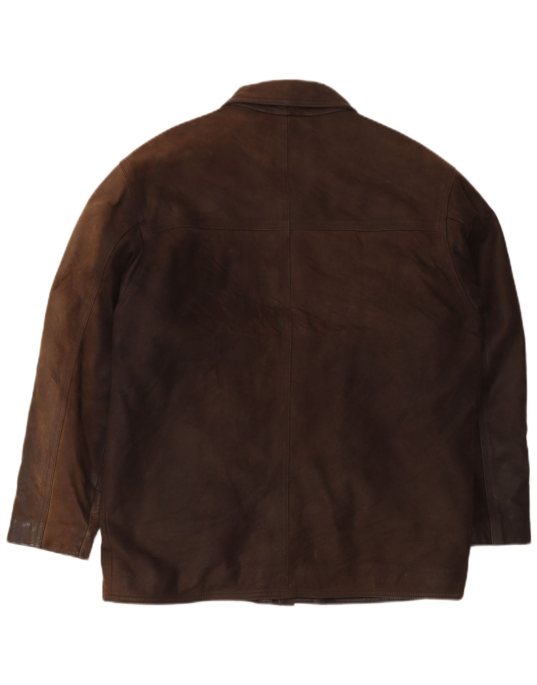 Marlboro Classics Herren-Lederjacke mit normaler Passform, Größe 40, Braun, Klassisch