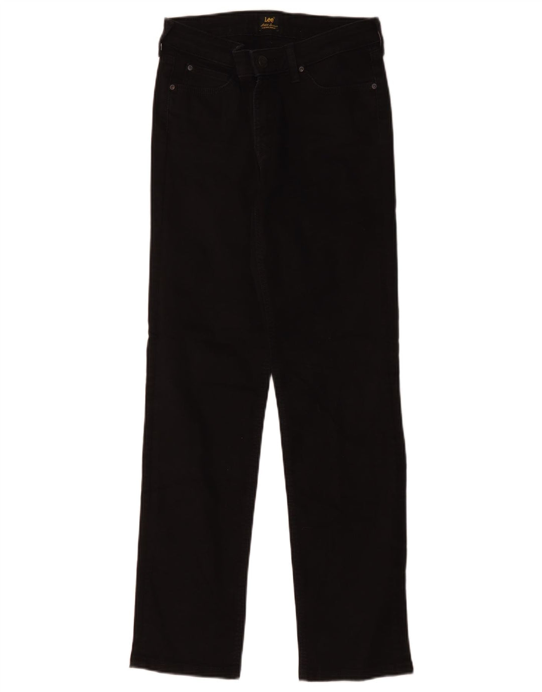 Lee Damen Marion Straight Jeans W29 L28 Schwarze Baumwolle