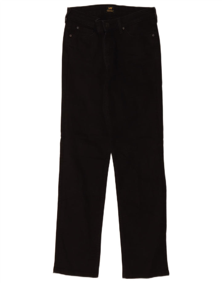 Lee Damen Marion Straight Jeans W29 L28 Schwarze Baumwolle