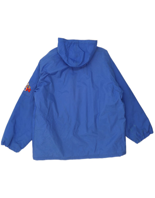 Reebok Herren Graphic Hooded Windbreaker Jacke UK 42 XL Blau Polyamid